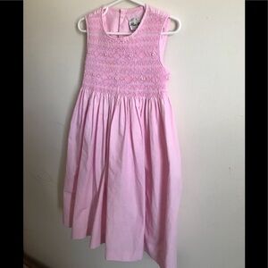 Rare Vintage 1980’s  Pink Hand Smocked Dress